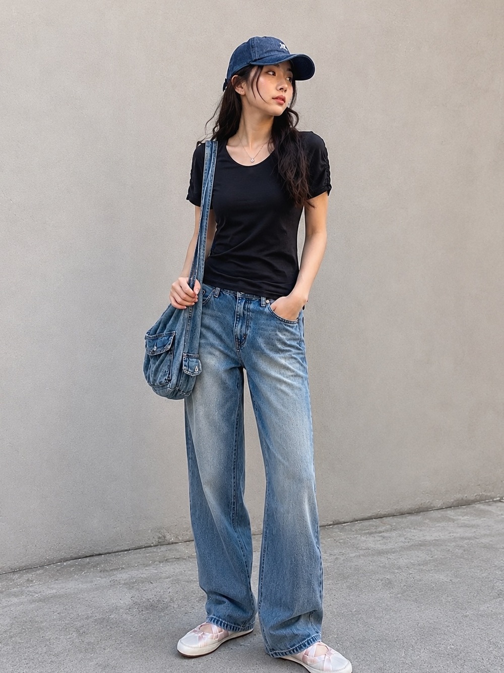 Levi’s basic ruffle sleeve top